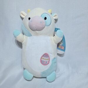 Belana 10" Easter Egg Belly Hugmees Blue Squishmallows cow stuffed animal